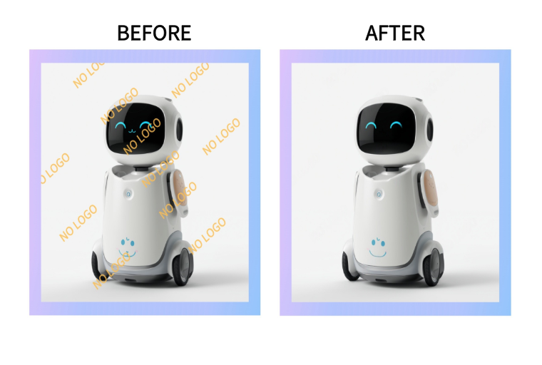 AI 去水印效果对比